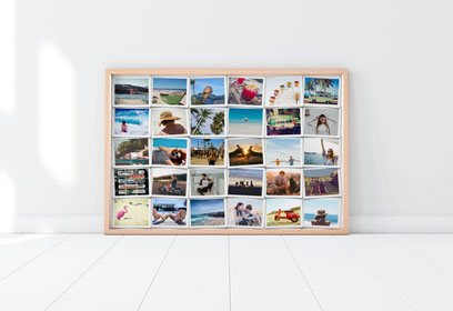 Fotocollage mit Urlaubsfotos