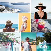 Collage aus Urlaubsfotos